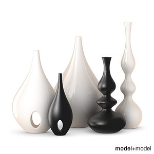 3d model rochebobois vases