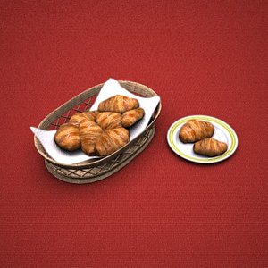 obj croissant bread basket