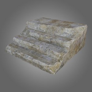 concrete stairs pbr 3D model