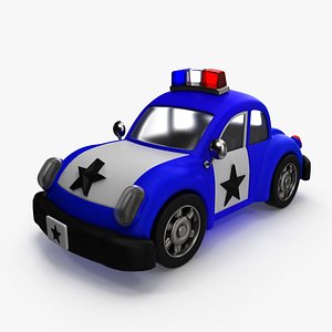 Cartoon Police Car