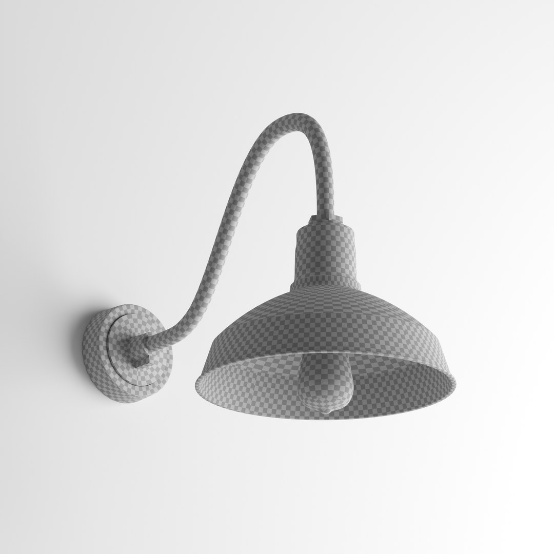 3D Dino Gooseneck Light model TurboSquid 1946898