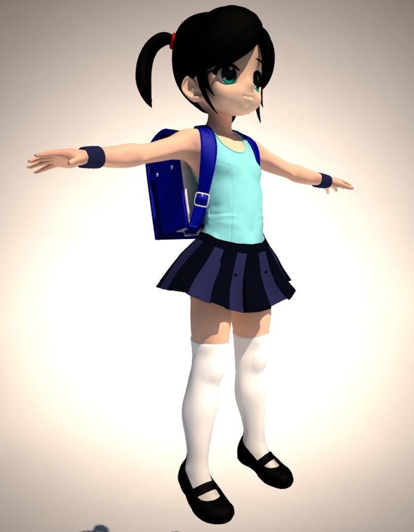 3d Max Anime Girl