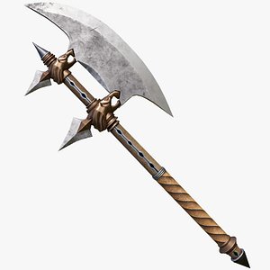 Battle Axe 15 All PBR Unity UE Textures 3D model