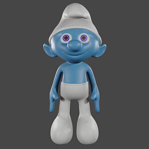 smurf character 3D model