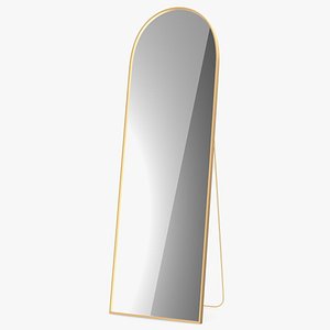 Standing Mirror Golden 3D model