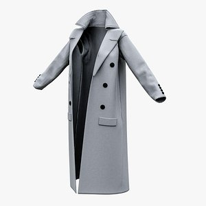 Wool Double Breasted Coat