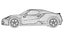 2018 Alfa Romeo 4C Competizione 3D Model Carbon Fiber