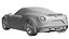 2018 Alfa Romeo 4C Competizione 3D Model Carbon Fiber