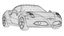 2018 Alfa Romeo 4C Competizione 3D Model Carbon Fiber