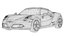 2018 Alfa Romeo 4C Competizione 3D Model Carbon Fiber