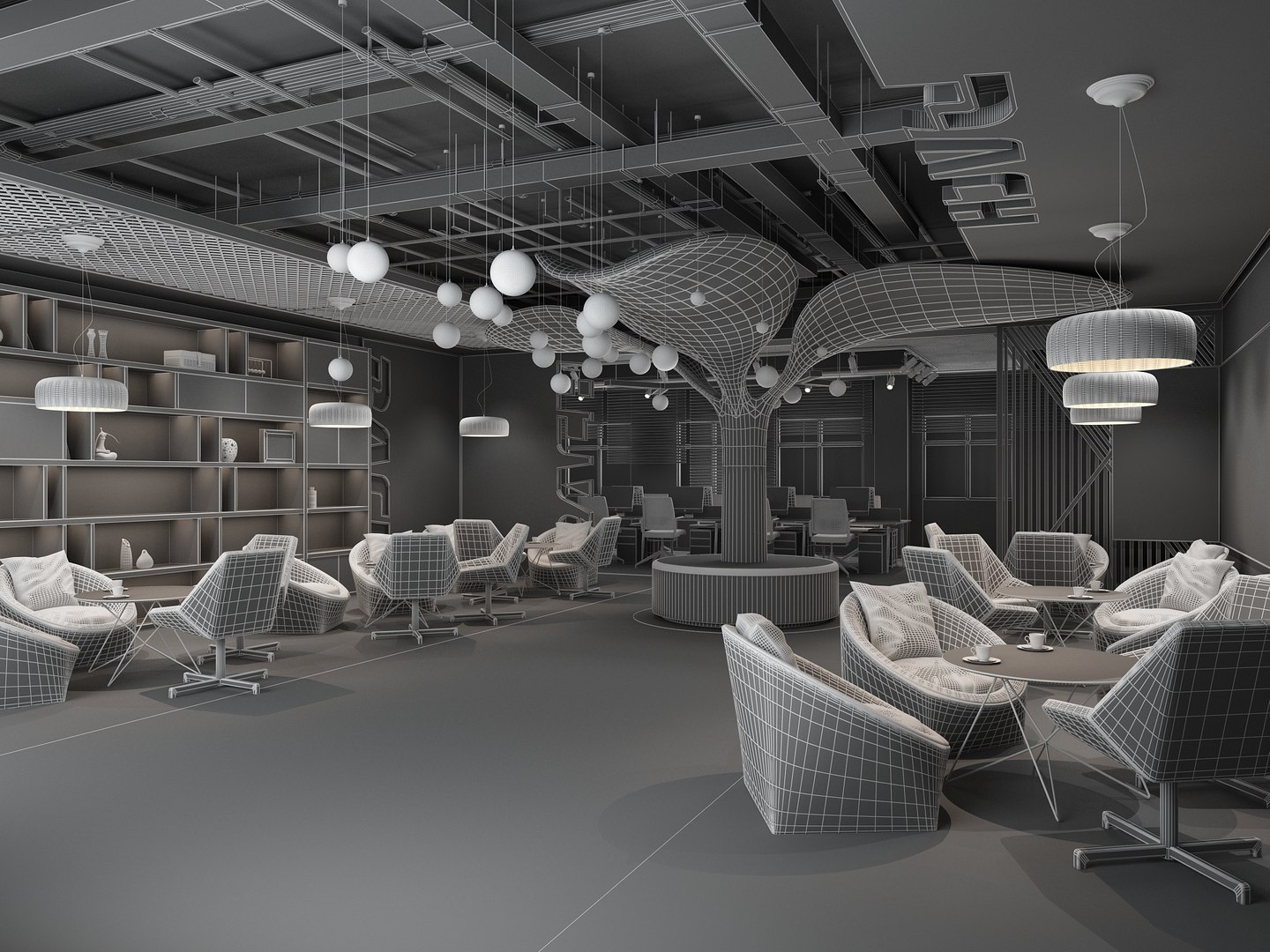 3D Office Lobby 2 - TurboSquid 2102390