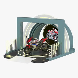 bike-show exhibition 3D model