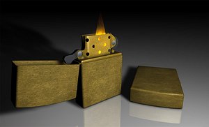 zippo lighter 3d c4d
