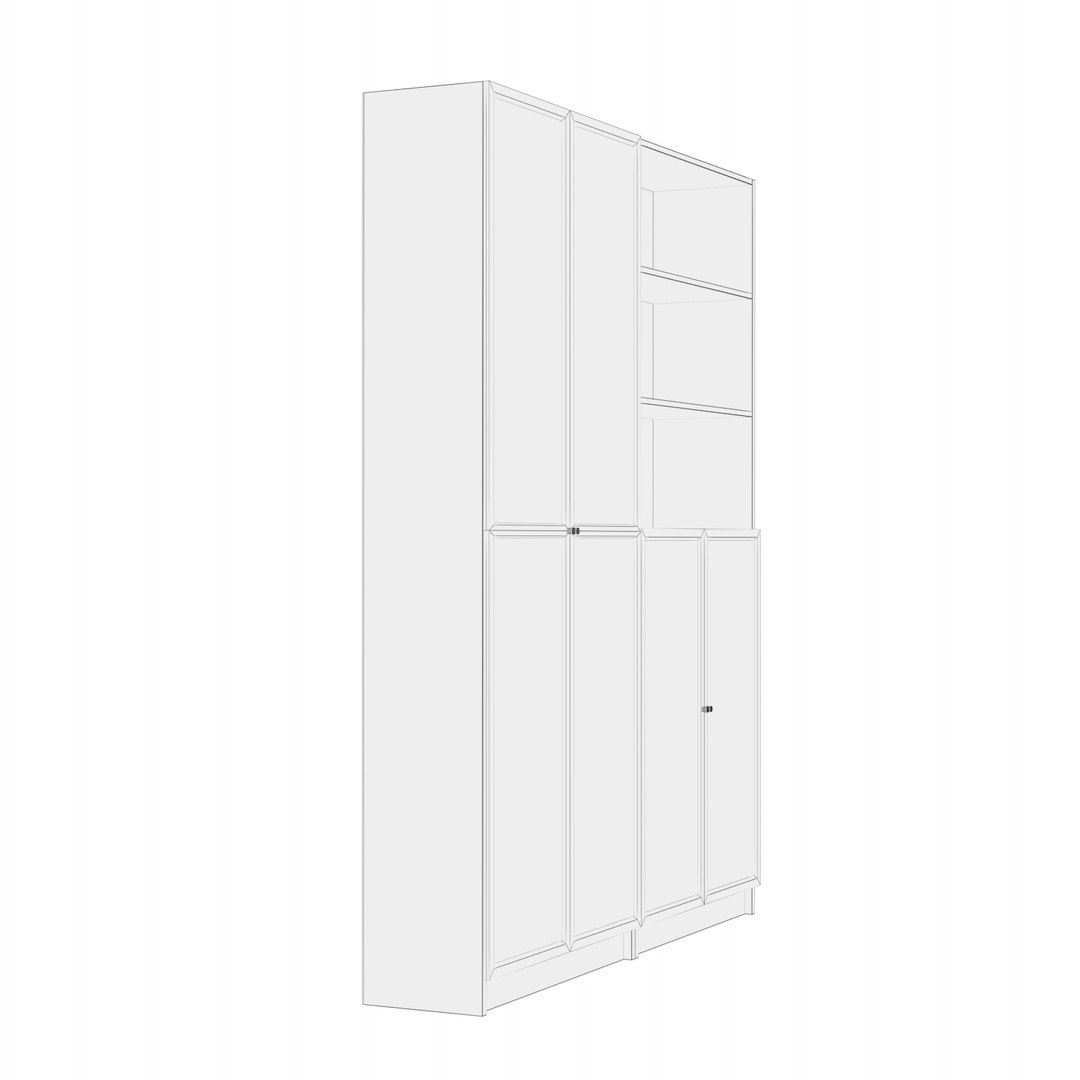 Ikea Bookcase 3D TurboSquid 1612032