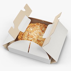 3D Apple Charlotte in Cardboard Box with Handles