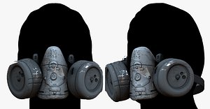 gas mask 3D model