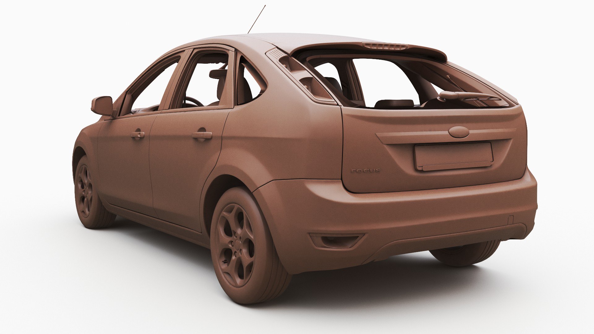 Ford Focus Hatchback 2008 3D - TurboSquid 2051068