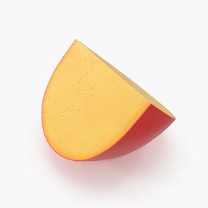 Cartoon cheese quarter 3D
