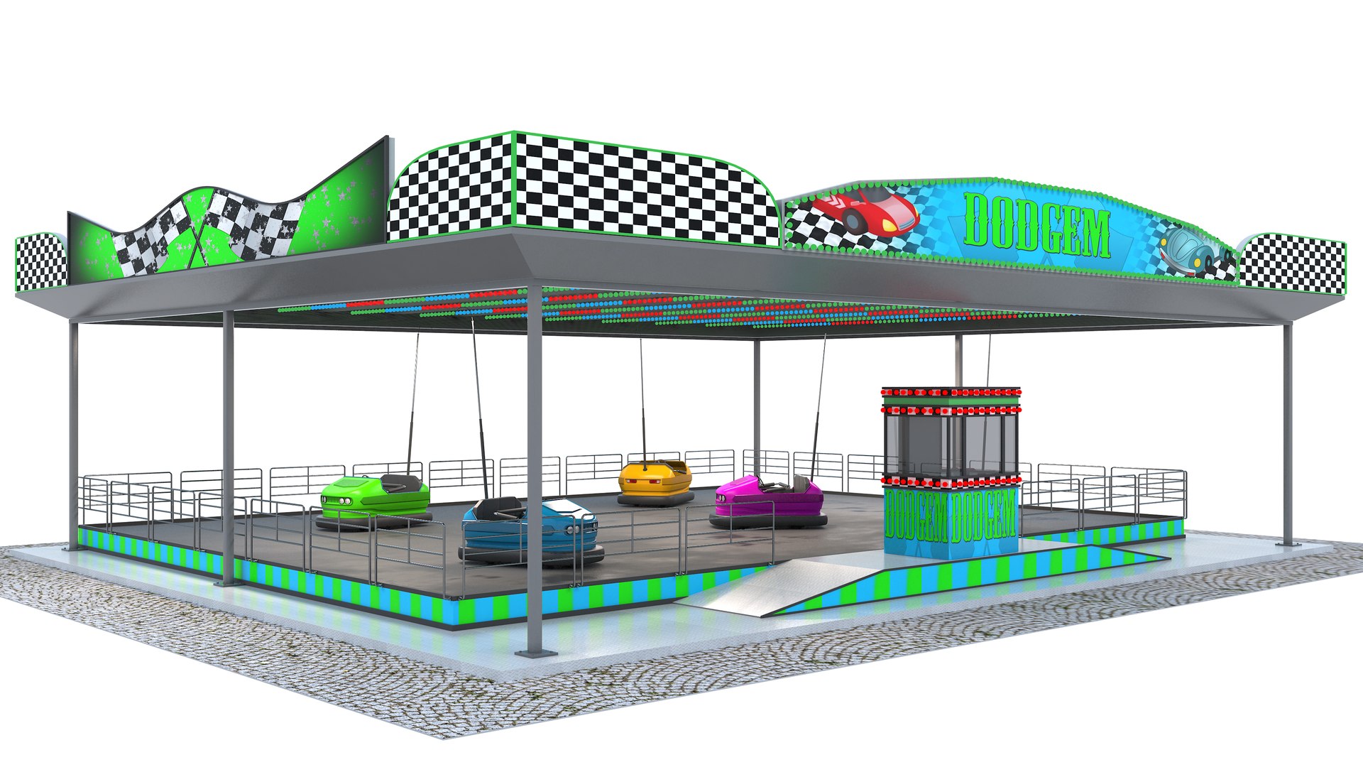 3D Large Amusement Park Collection 2 model https://p.turbosquid.com/ts-thumb/Ir/9F4g1S/la/dodgemandbumbercars1/jpg/1643056053/1920x1080/fit_q87/84b9ad14e7a932ba9cbd438e8ac24e63d633391d/dodgemandbumbercars1.jpg