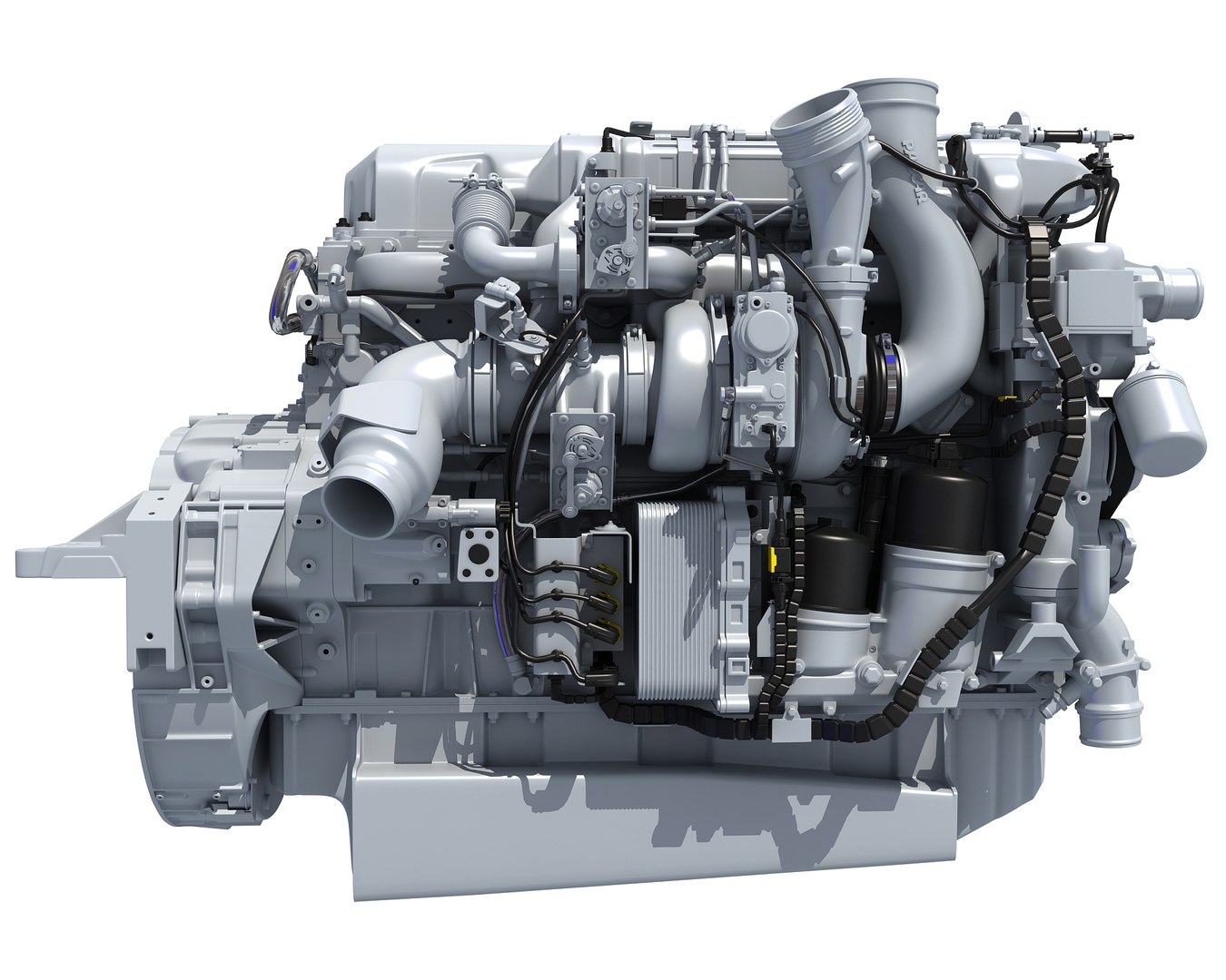 3d Paccar Mx-13 Powertrain Diesel Engine