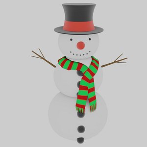 Snowman in Blender and other formats