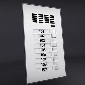 intercom 3d model