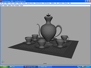 tea set 3d model