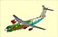Modelo de Montagem de Aeronave de Transporte C-5B