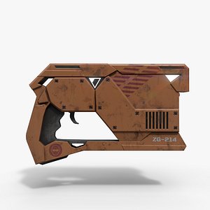 Sci-fi blaster model