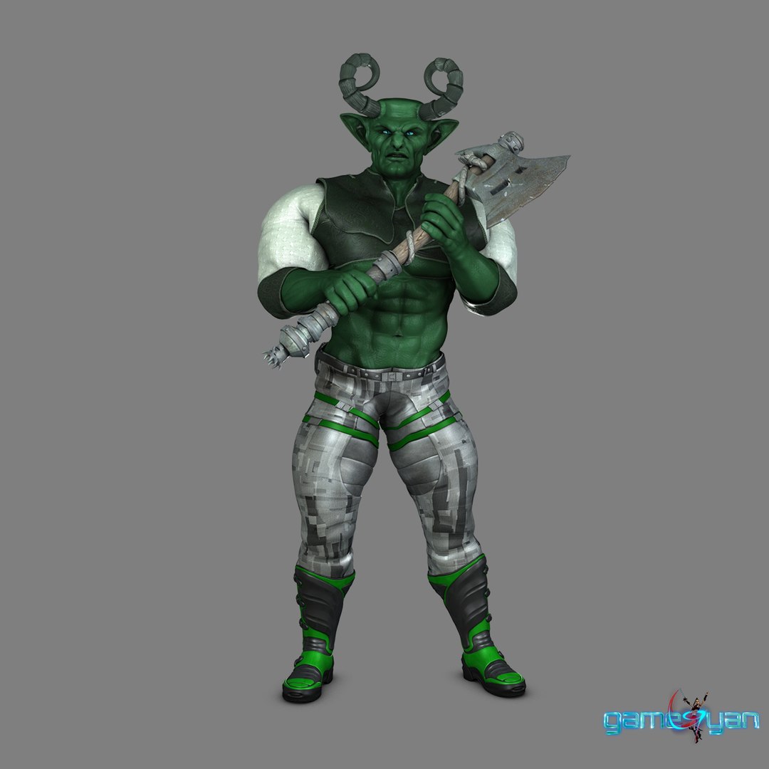 Orc Character Rig Fantasy 3D Model - TurboSquid 1171138