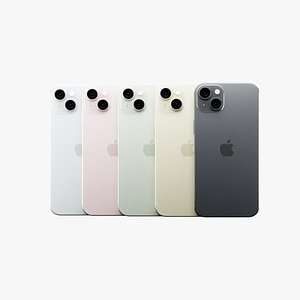 Apple iPhone 15 Plus in Official Colors and Design 3D model