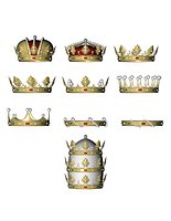 colección de coronas heráldicas