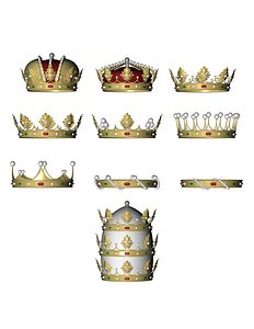 colección de coronas heráldicas