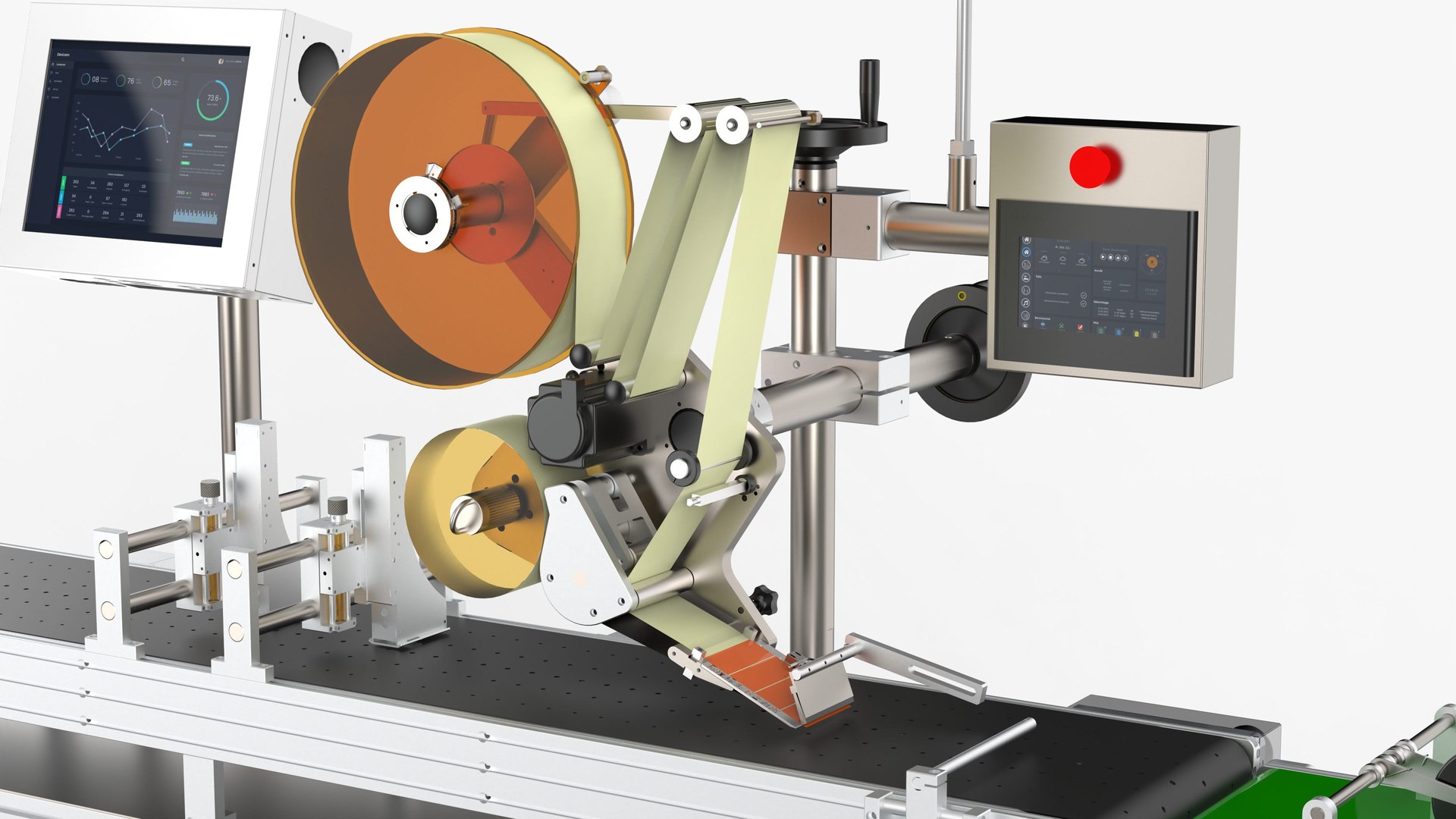 3D Automatic Labeling Machine Model - TurboSquid 2140247