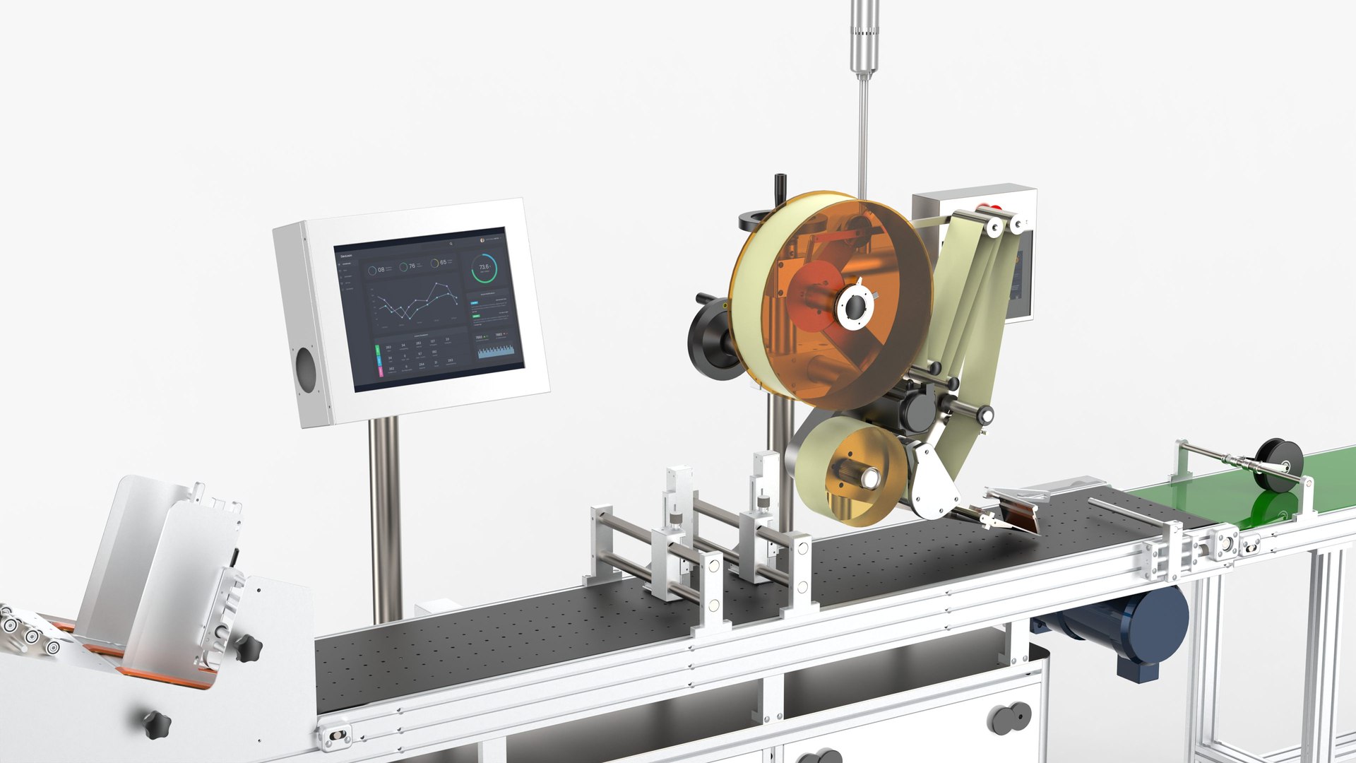 3D Automatic Labeling Machine Model - TurboSquid 2140247