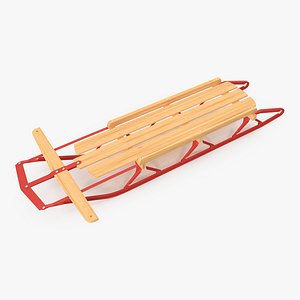 Wooden Snow Sled