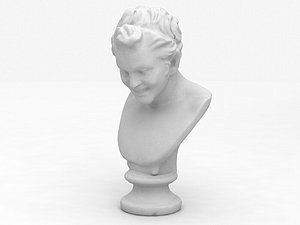 3D Satyr Bust Statue Sculpture model