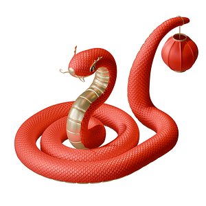 3D Chinese New Year Snake model