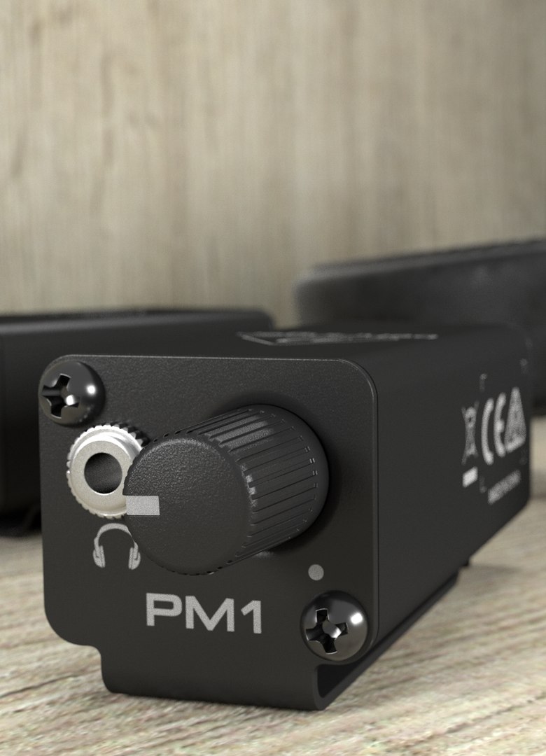 Inear monitor beltpack personal 3D TurboSquid 1560898