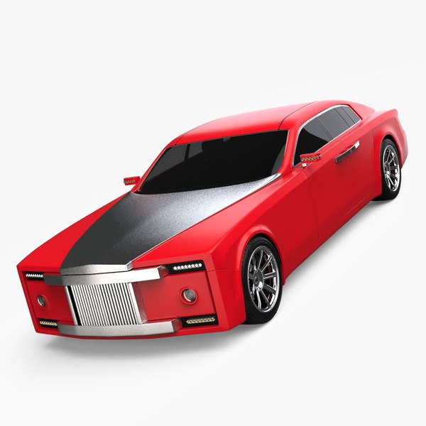 3D limousine car concept design model