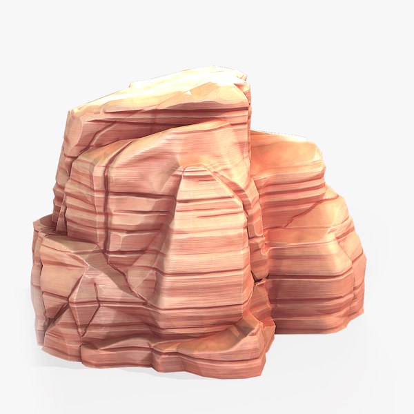 Stylized Desert Rock 4 model