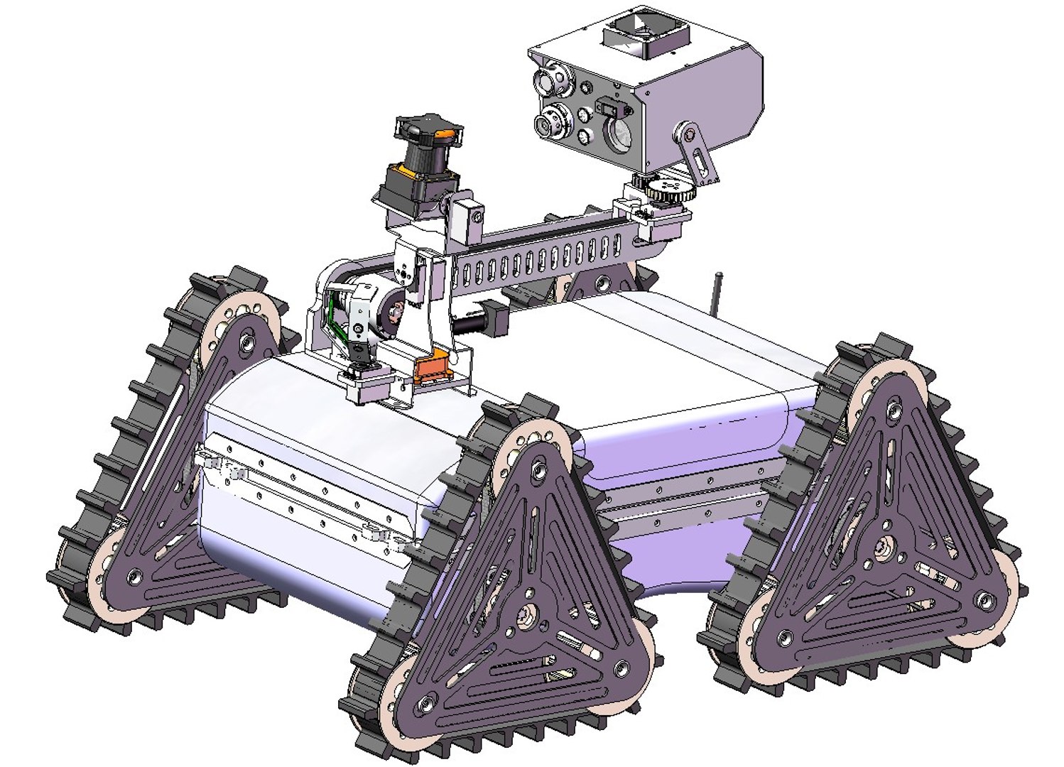 Tracked Rescue Robot 3D CAD Model 3D Model - TurboSquid 2573120