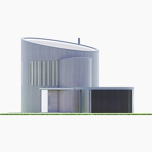 3D House  12 - Created with fully parametric Revit Families model