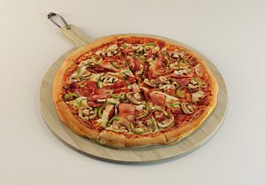 tasty italian pizza 3d ma