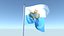 Animated Flag of San Marino model