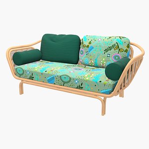 Rattan Couch