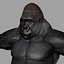 realistic silverback gorilla 3D model