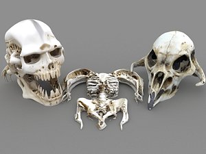 Prehistoric bones 3D model