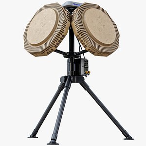 Drone Dome - Primary Radar Anti UAV System PBR 3D