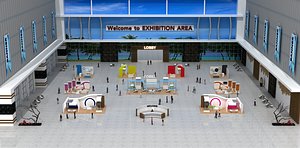 exhibition area virtual summit 3D